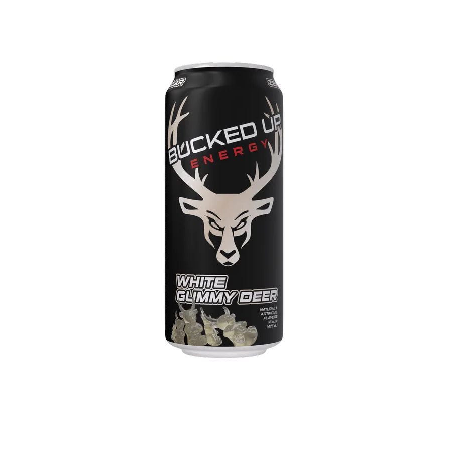 Bucked up White Gummy Deer 16 oz
