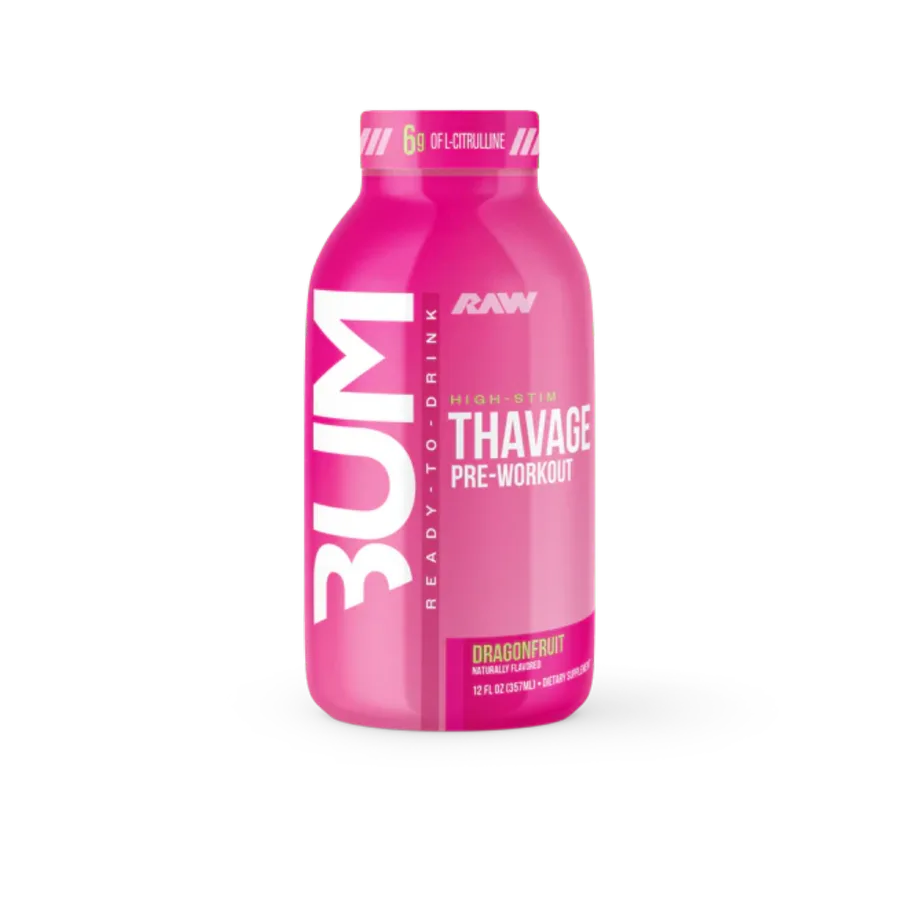 Bum Thavage RTD Pre-Workout Dragon Fruit 12 oz