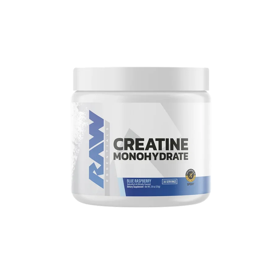 RAW Creatine Monohidrate Blue Raspberry, 30 Porciones