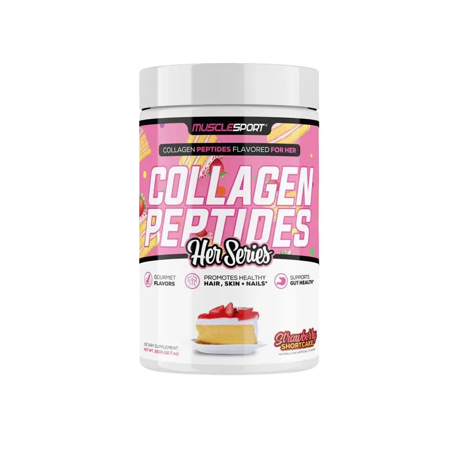 Musclesport Colágeno en Polvo Strawberry Shortcake, 30 Porciones