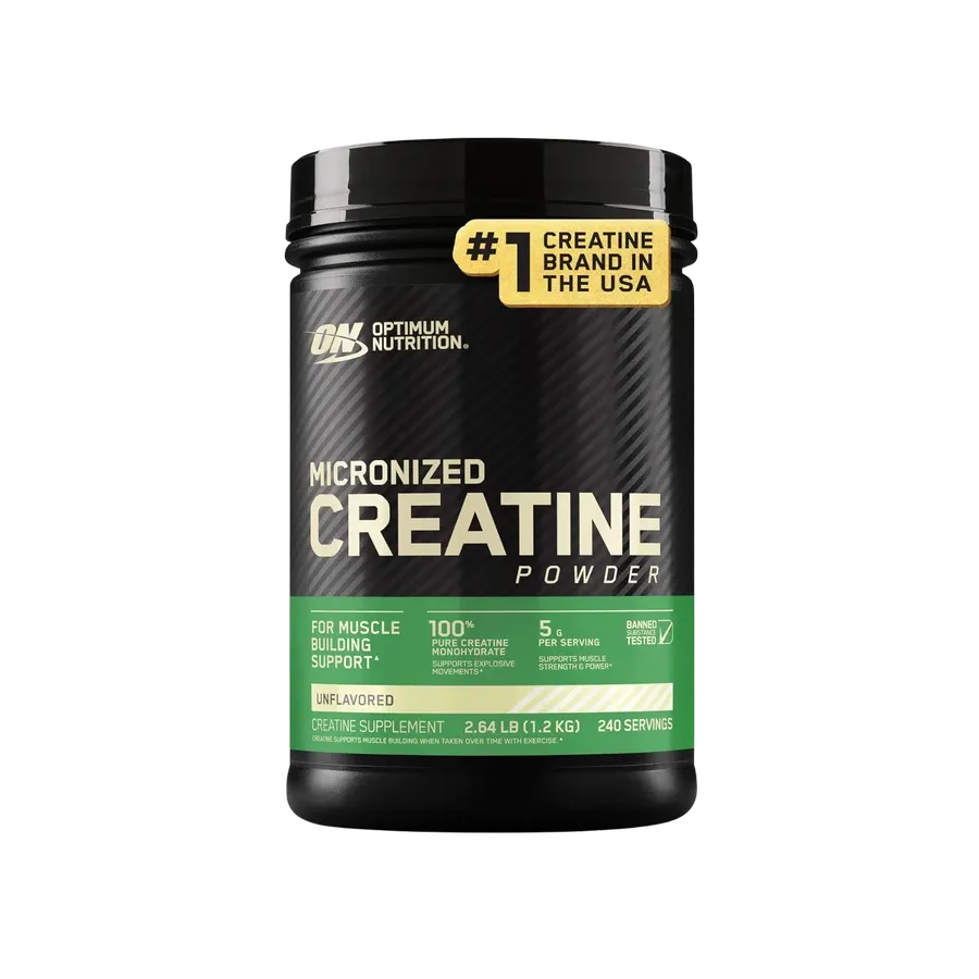 Optimum Nutrition Creatina Monohidratada Micronizada, 240 Porciones