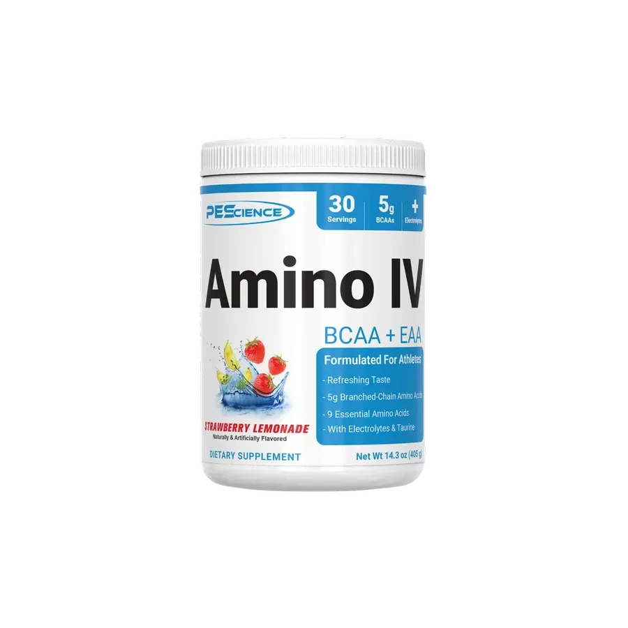 Pescience Amino IV BCAA + EAA Strawberry Lemonade, 30 Porciones