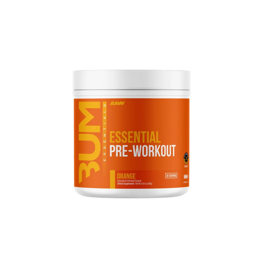 Pre-entreno BUM X RAW Essential Orange, 30 Porciones