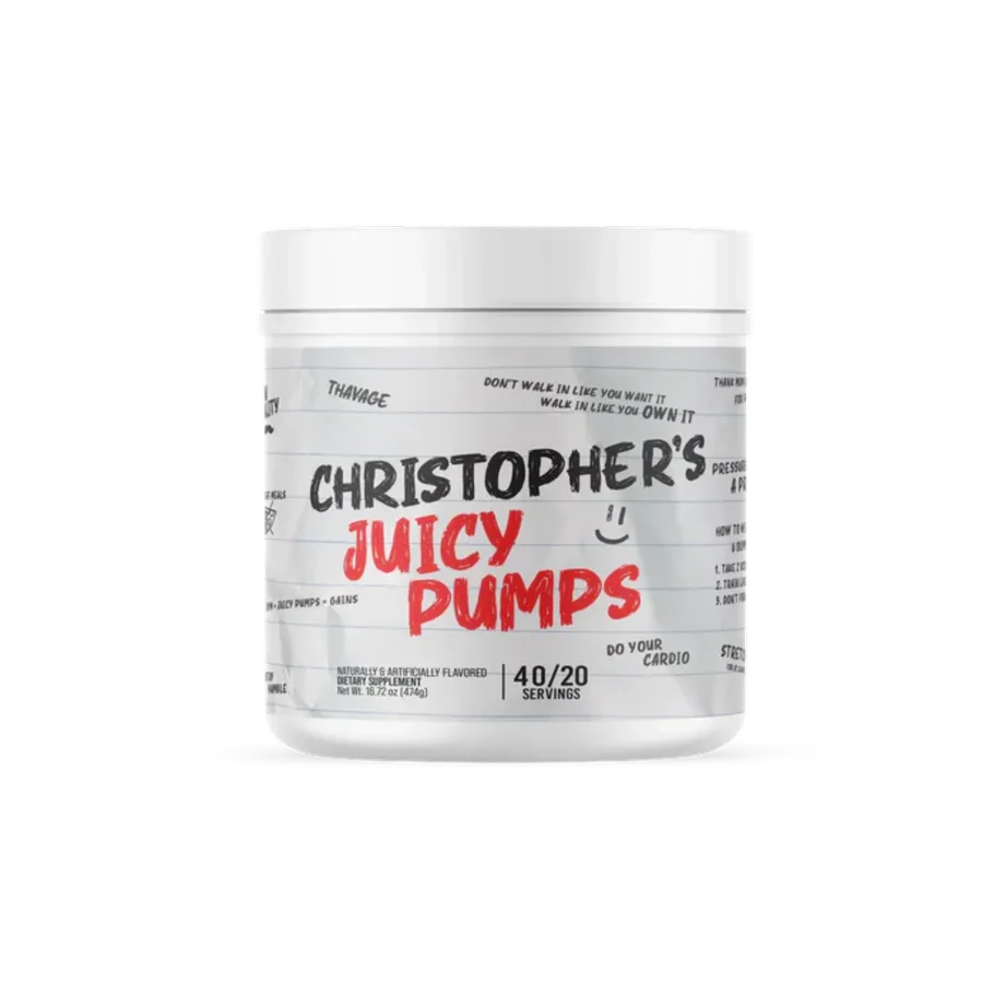 Pre-entreno BUM X RAW Non-Stim Christopher Juicy Pumps, 40/20 Porciones