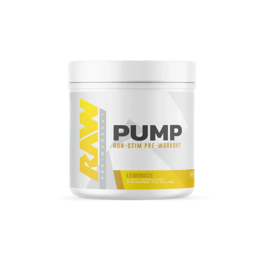 Pre-entreno BUM X RAW Pump Non-Stim Lemonade, 40/20 Porciones