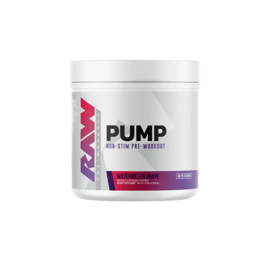 Pre-entreno BUM X RAW Pump Non-Stim Watermelon Grape, 40/20 Porciones