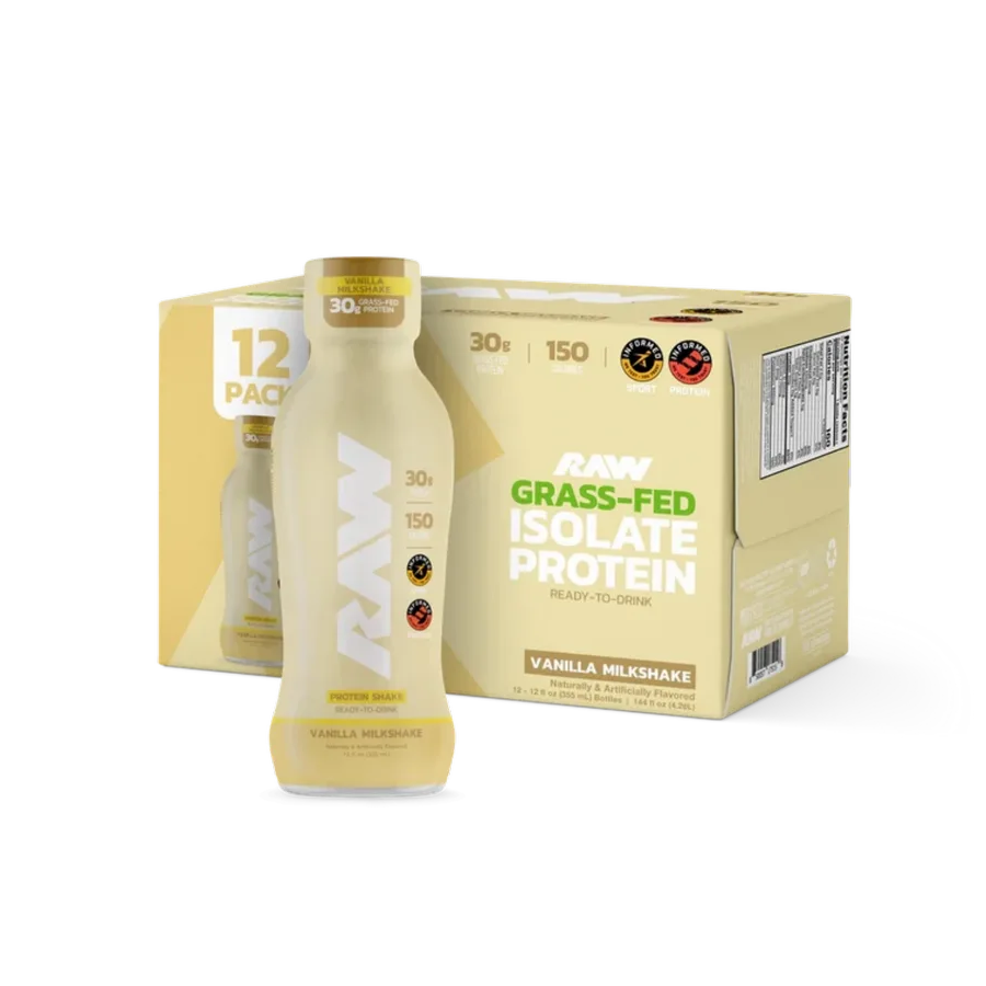 Protein Shake Raw Vanilla Milkshake 12 oz