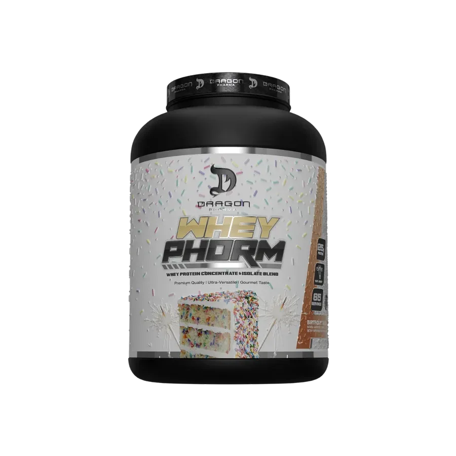 Proteína Dragon Pharma Wheyphorm Birthday Cake, 65 Porciones