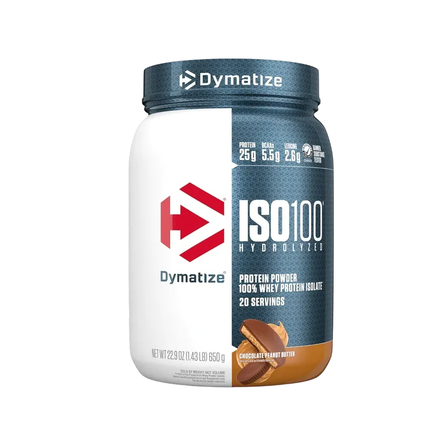 Proteína Dymartize Iso100 Chocolate Peanut Butter, 20 Porciones
