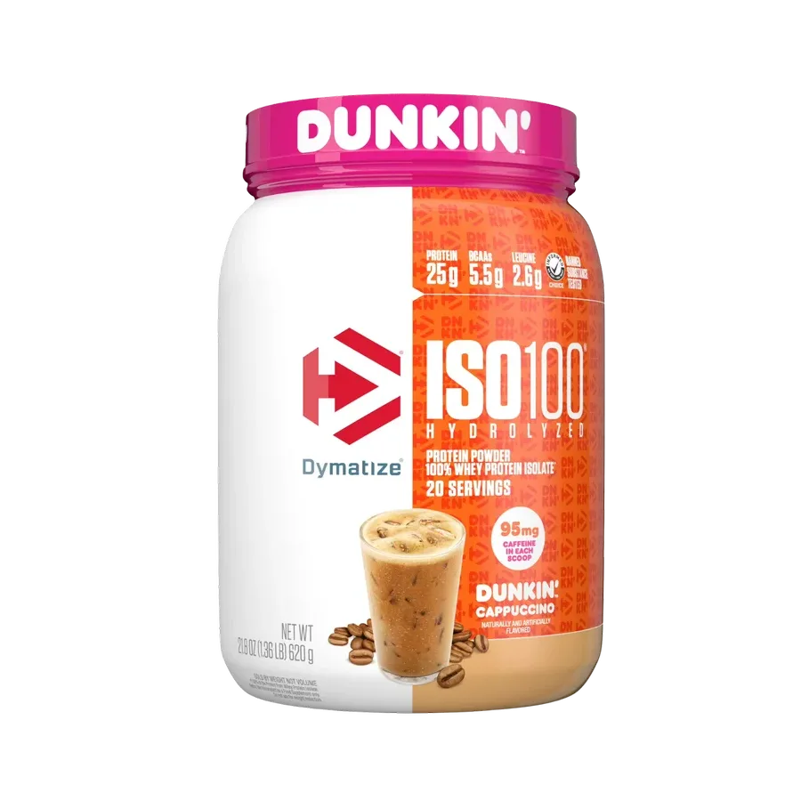 Proteína Dymatize Dunkin Iso100 Cappuccino, 20 Porciones