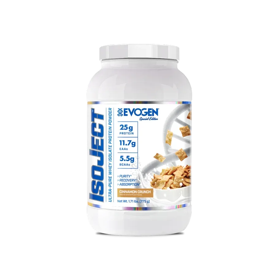Proteína Evogen Isoject Cinnamon Crunch, 25 Porciones