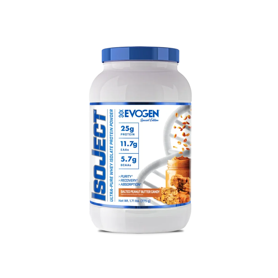 Proteína Evogen Isoject Salted Peanut Butter Candy, 25 Porciones