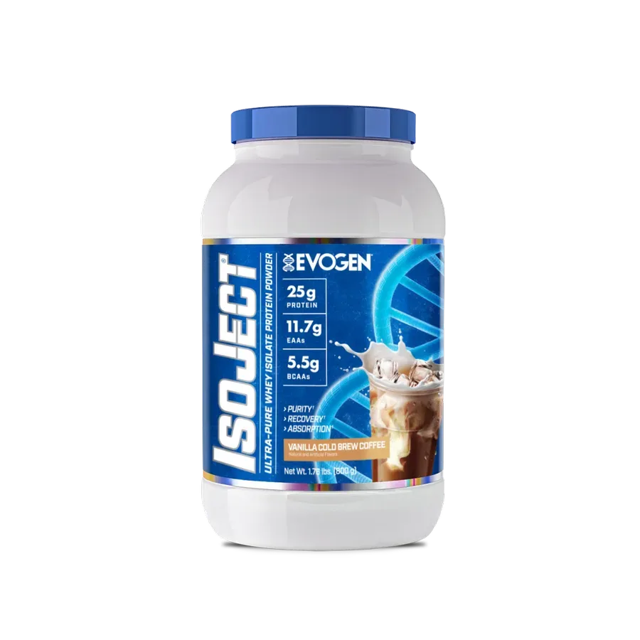 Proteína Evogen Isoject Vanilla Cold Brew Coffee, 25 Porciones