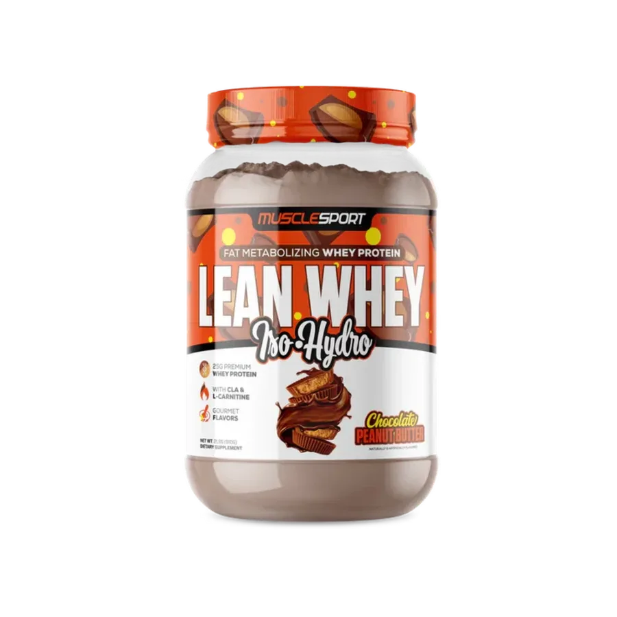 Proteína Musclesport Lean Whey Chocolate Peaanut Butter, 26 Porciones