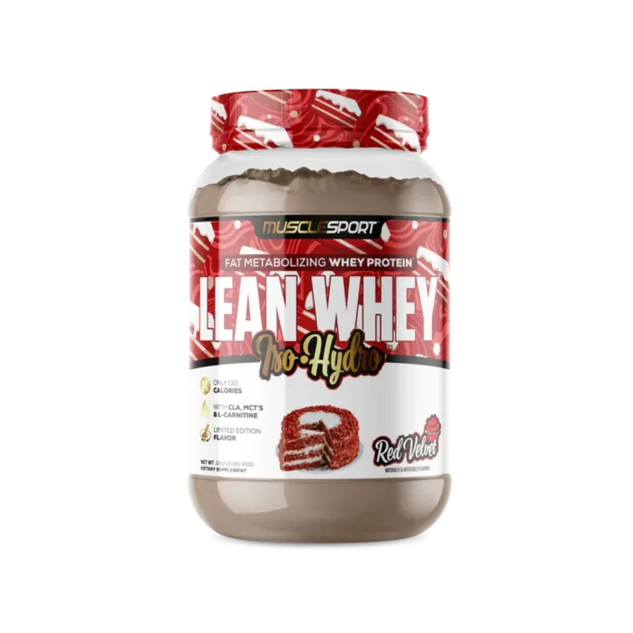 Proteína Musclesport Lean Whey Red Velvet, 26 Porciones