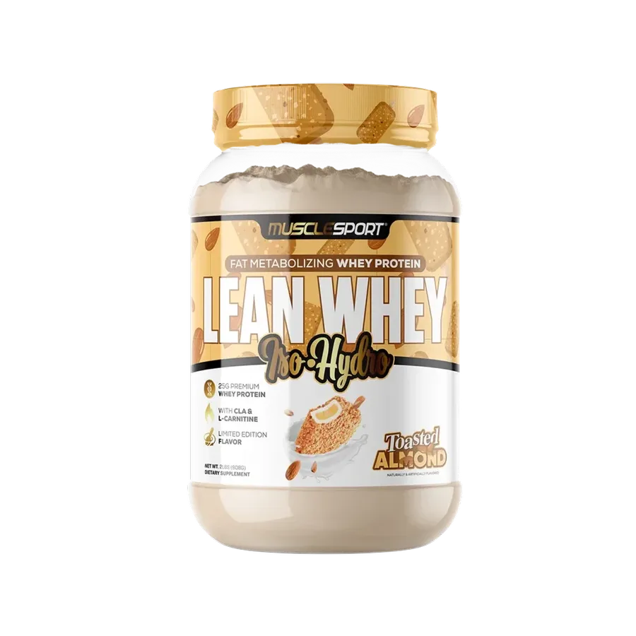 Proteína Musclesport Lean Whey Toasted Almond, 26 Porciones