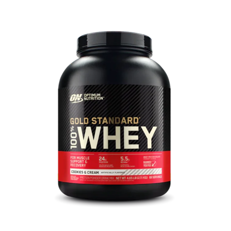 Proteína Optimum Nutrition Whey Cookies and Cream, 68 Porciones