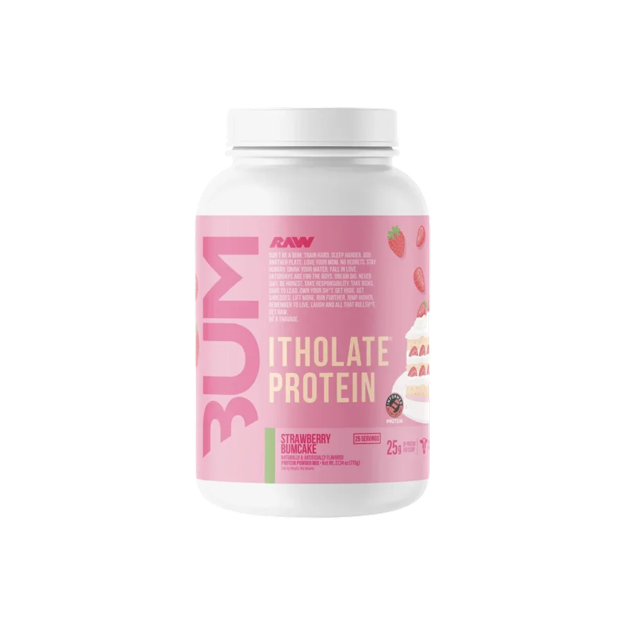 Proteína RAW x BUM Itholate Strawberry Bumcake, 25 porciones