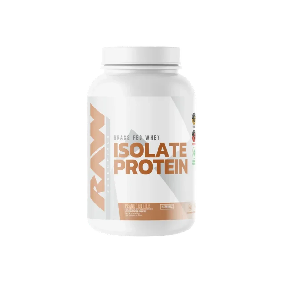 Proteína RAW Grass Fed Whey Isolate Peanut Butter, 25 Porciones