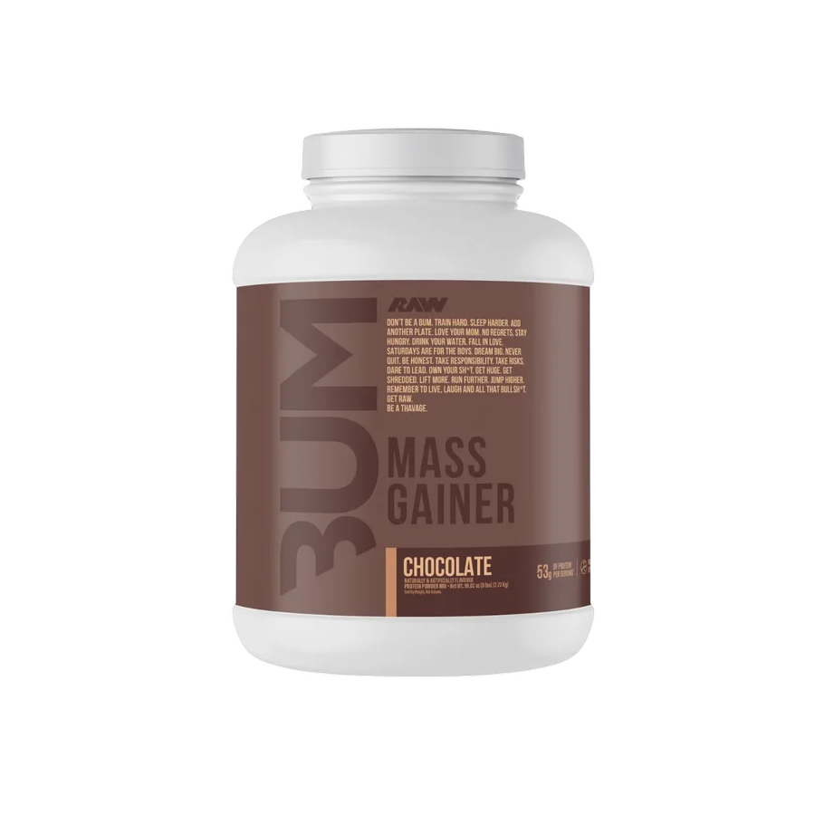 RAW X BUM Mass Gainer Chocolate, 10 Porciones