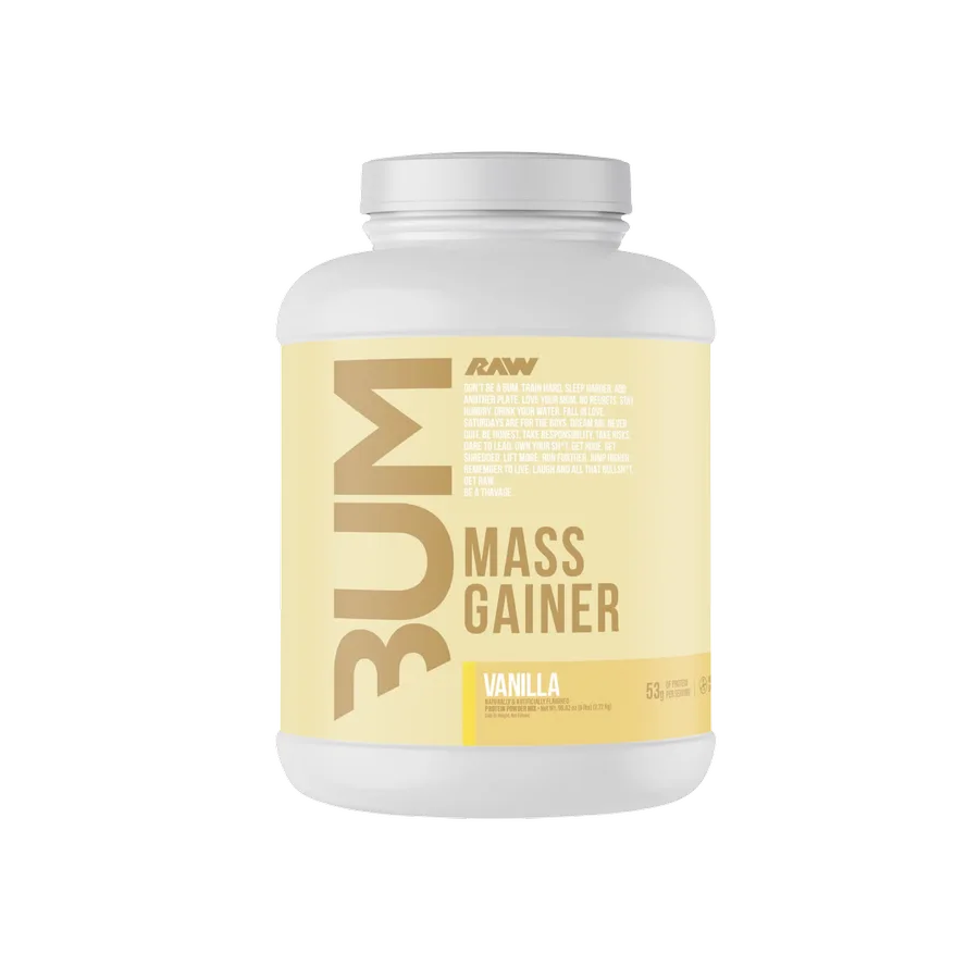 RAW X BUM Mass Gainer Vanilla, 10 Porciones