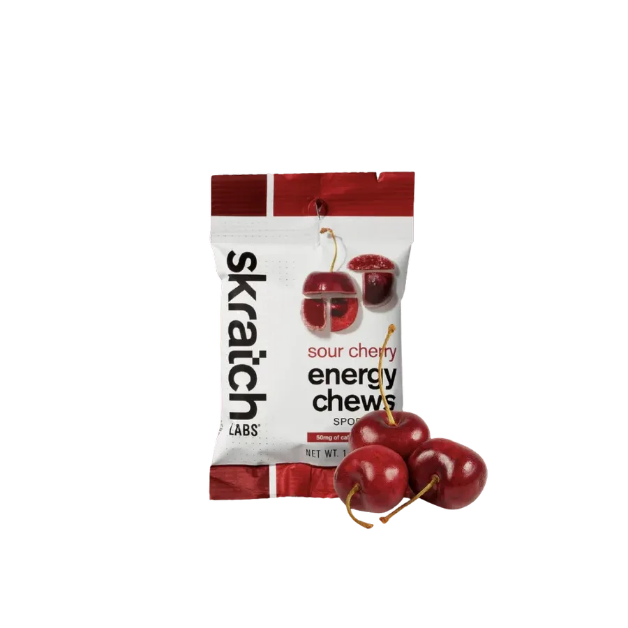 Energy Chews Sport Fuel Sour Cherry con cafeína